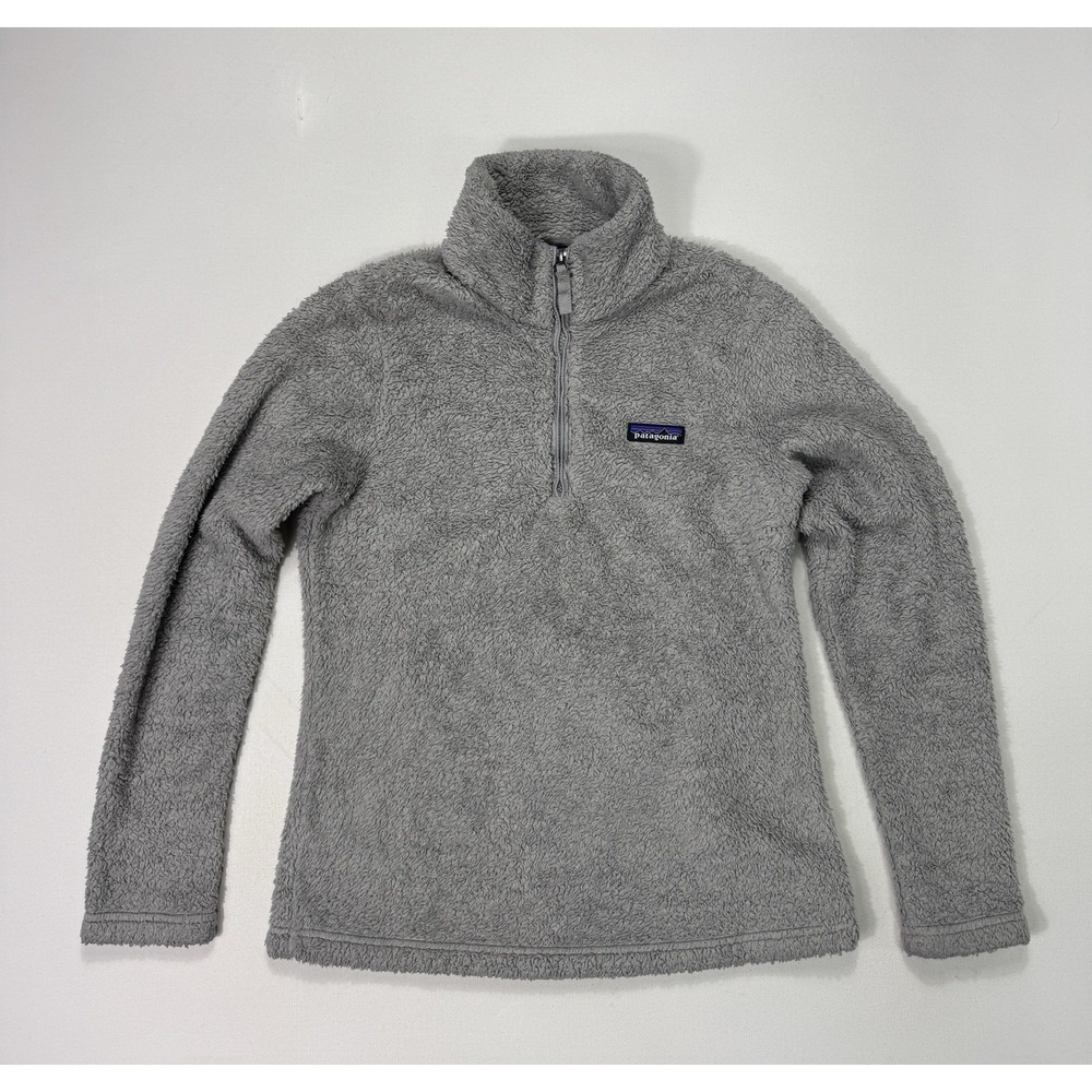 Patagonia Los Gatos 1/4 Zip Fleece Pullover Grey XS STY25235 Fuzzy Jacket